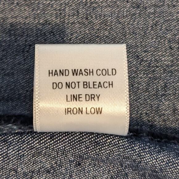 e.ssue Dark Blue Denim Body Con Knee Length Dress Size M NWT - Picture 7 of 7